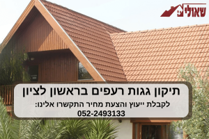 תיקון גגות רעפים בראשון לציון